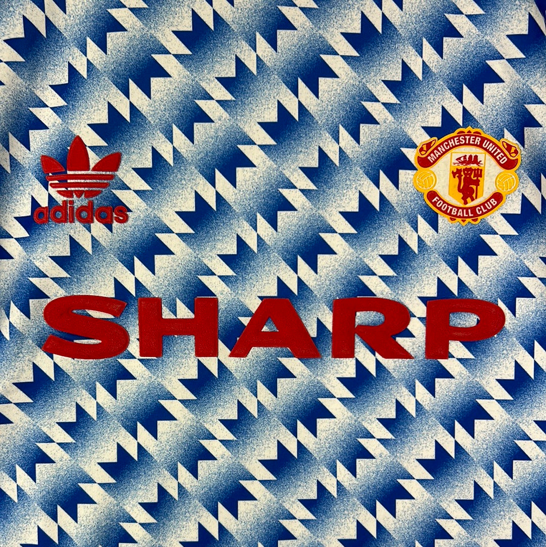 Manchester United 1990 Away Shirt - Adidas Originals 2017 - Large - Mint - BS2434