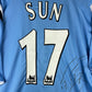 Manchester City 2004-2005 Player Issue Home Shirt - Sun 17 - Signed