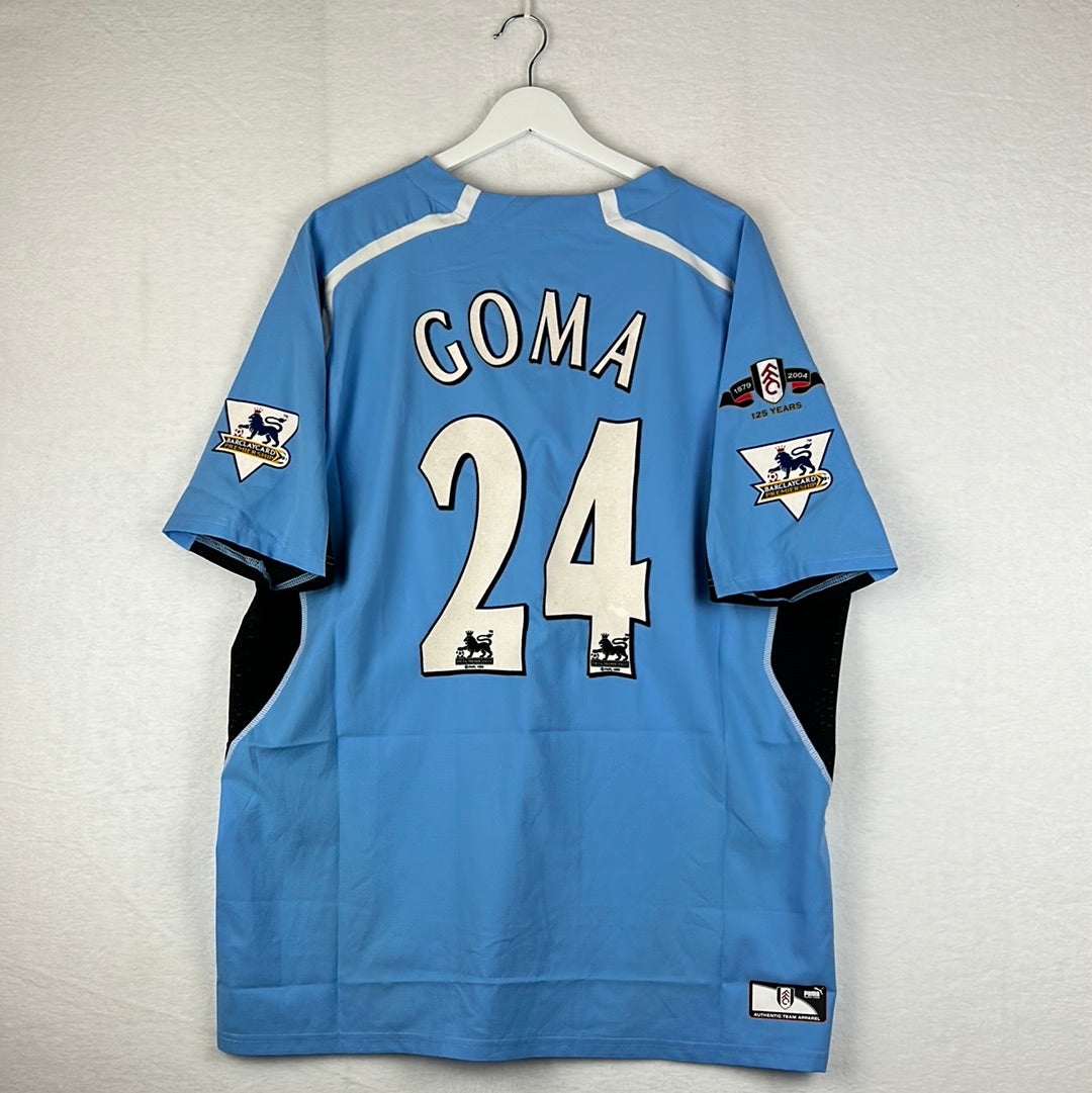 Fulham 2004/2005 Match Worn/ Isssed Away Shirt - Goma 24