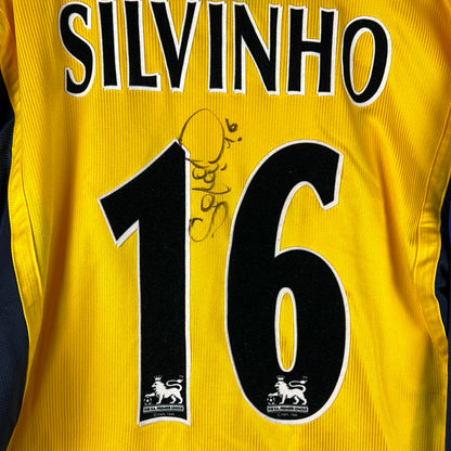 Arsenal 1999/2000 Match Worn Away Shirt - Silvinho 16 - Signed - COA - Player Shirt