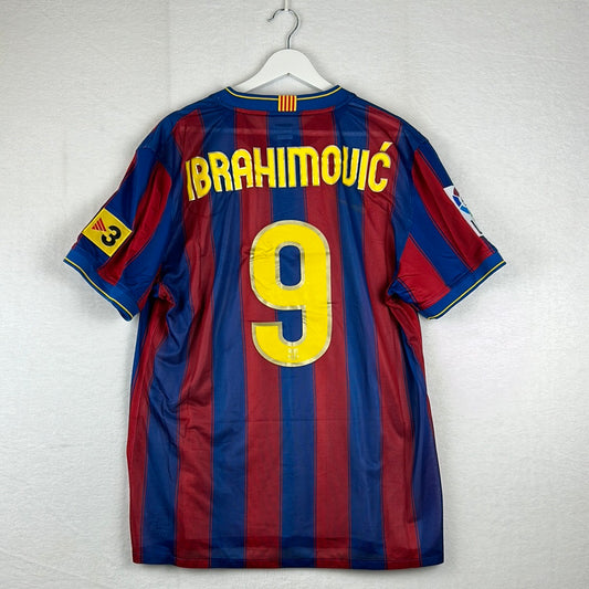 Barcelona 2009/2010 Player Issue Home Shirt - Ibrahimovic 9