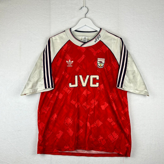 Arsenal 1991/1992 Home Shirt - 44-46 Adult - Good Condition
