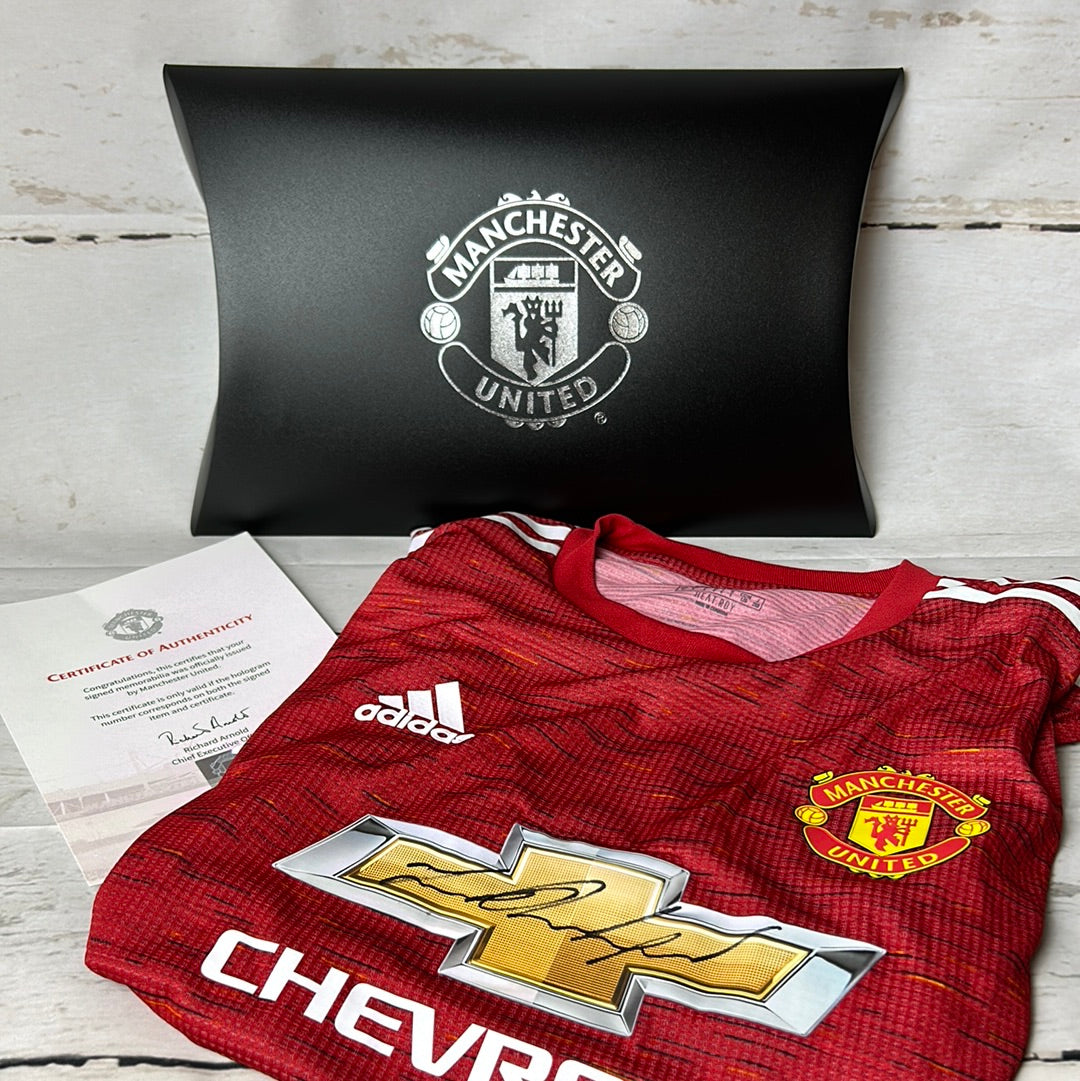 Manchester United 2020/2021 Signed Authentic Home Shirt - Rashford - MUFC COA