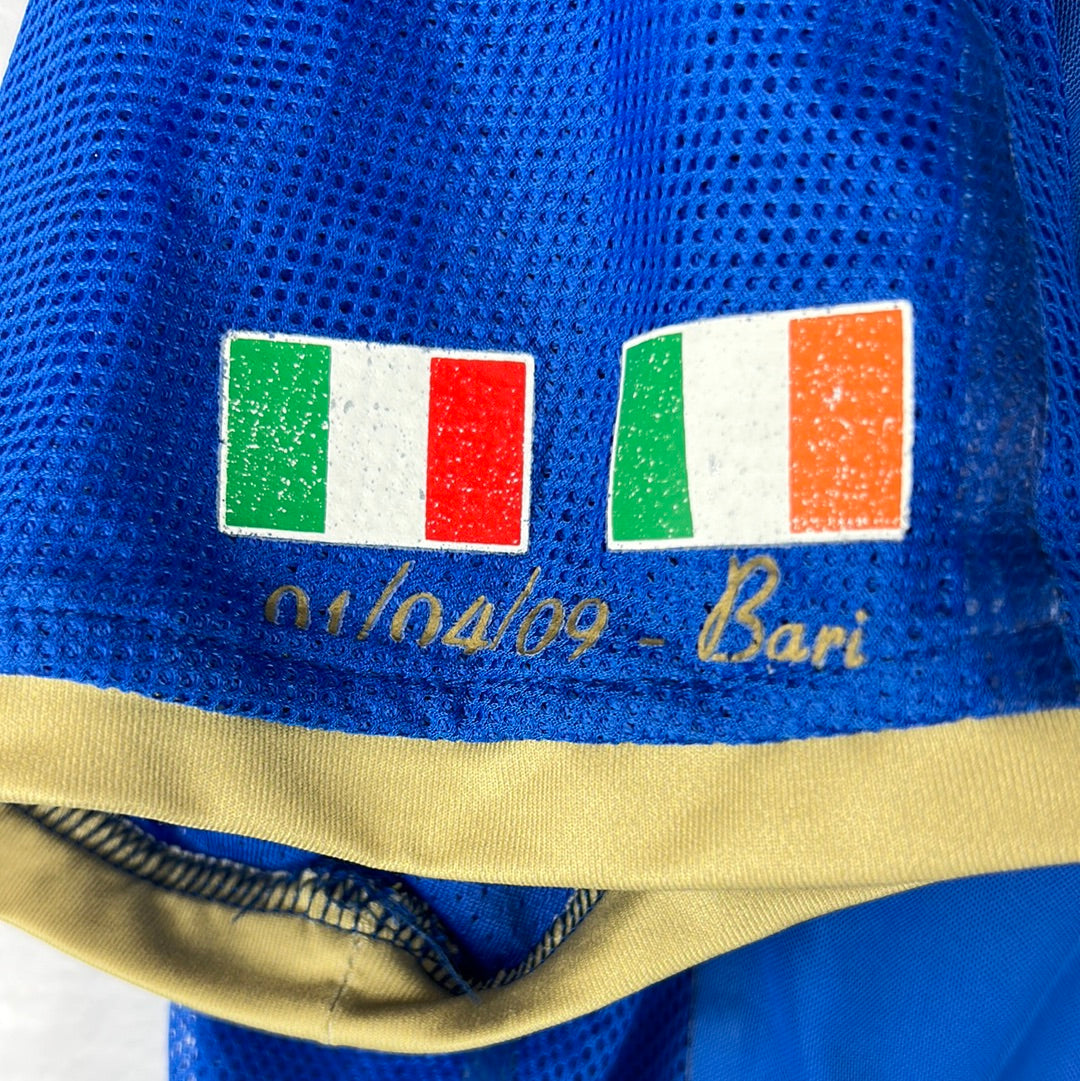 Italy Match Worn/Issued 2008-2009 Home Shirt - Di Rossi 6