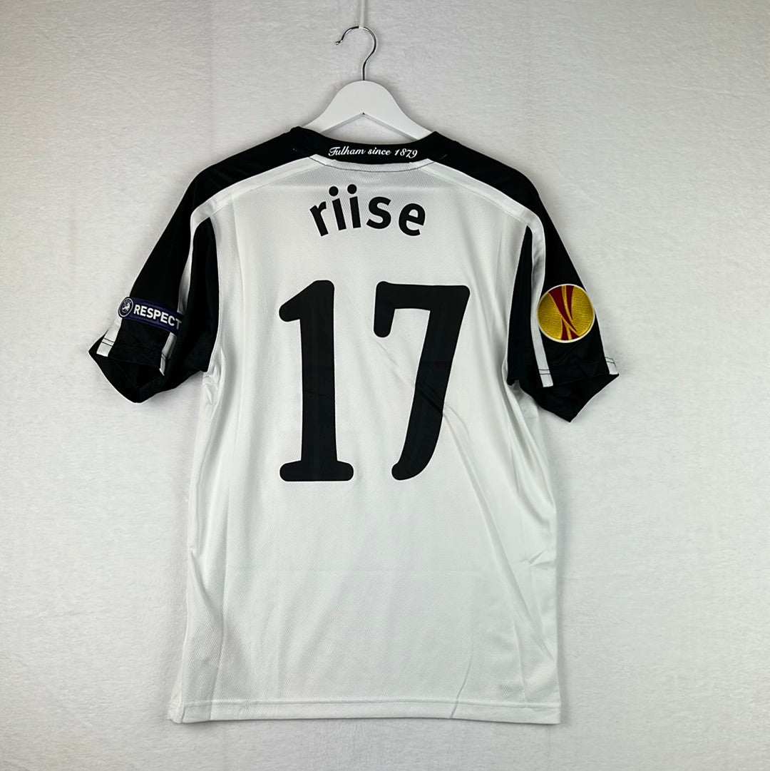 Fulham 2009/2010 Match Worn Home Shirt - Riise 17 - Uefa Cup