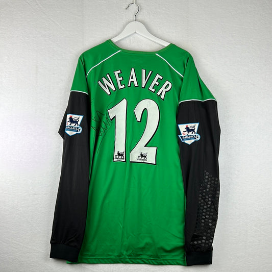 Manchester City 2004-2005 Player Issue Goalkeeper Shirt - Weaver 12