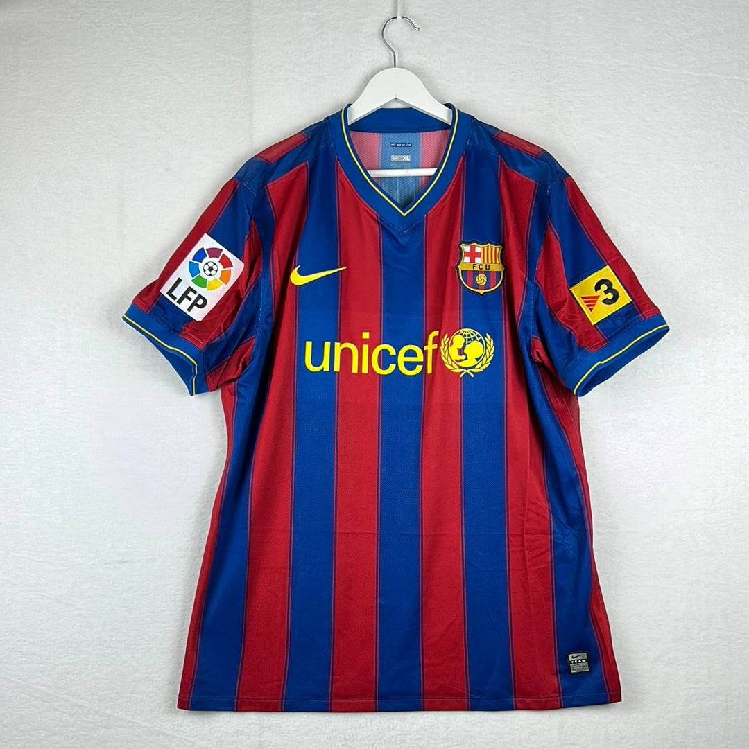 Barcelona 2009/2010 Player Issue Home Shirt - Ibrahimovic 9