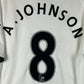 Fulham 2008/2009 Match Worn/ Issued Home Shirt - Johnson 8