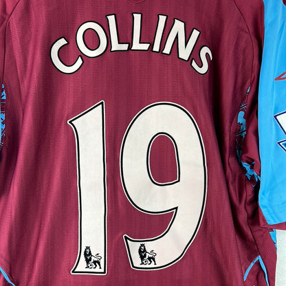 West Ham United 2007/2008 Player Issue Home Shirt - Collins 19