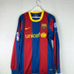 Barcelona 2010/2011 Player Issue Home Shirt - Mascherano 20 - Long Sleeve