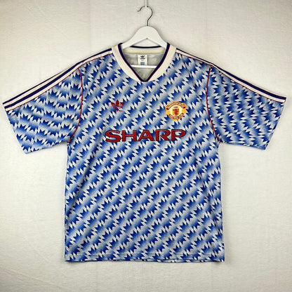 Manchester United 1990 Away Shirt - Snowflake - Large