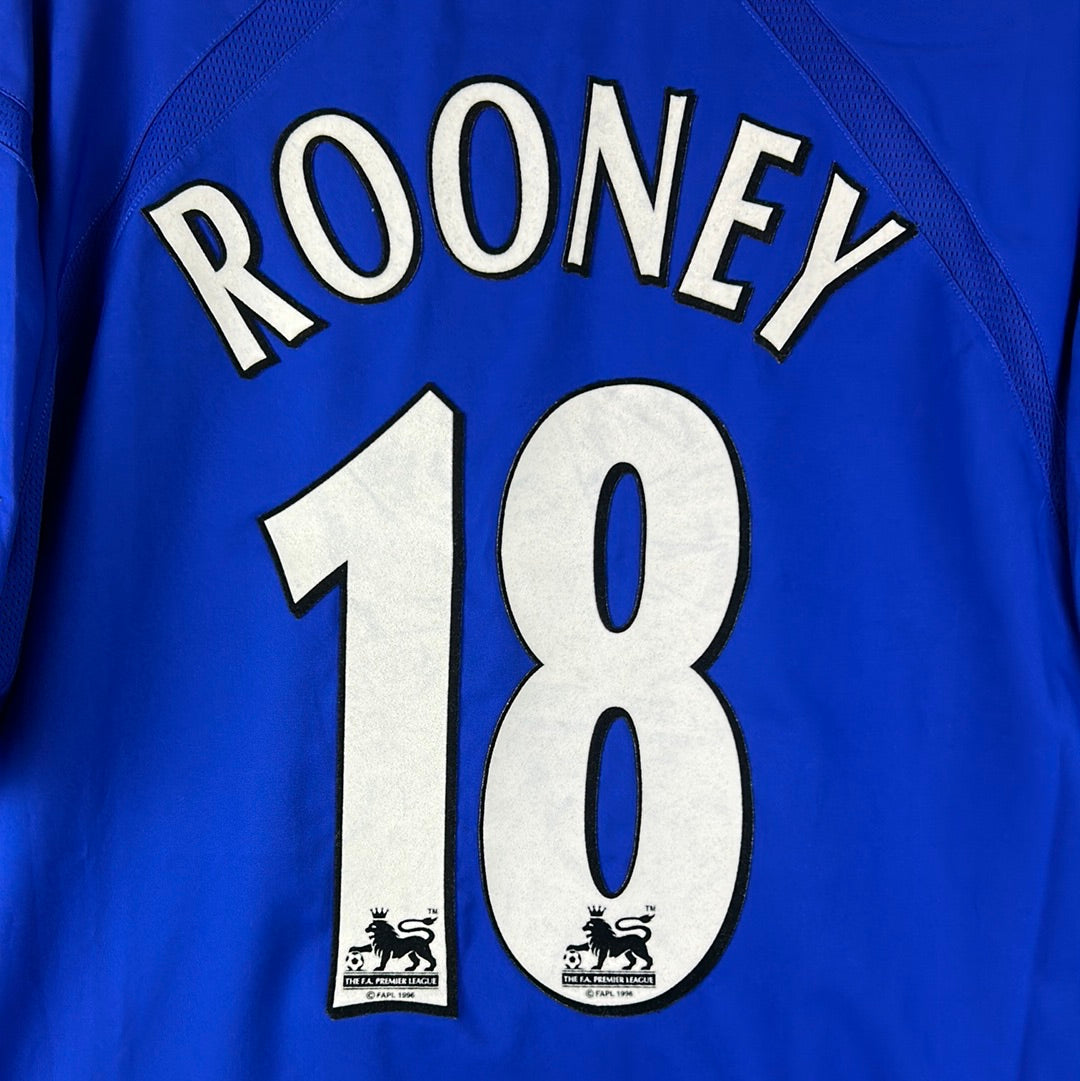 Everton 2003-2004 Player Issue Home Shirt Rooney 18 – Casual