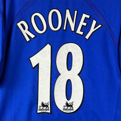 Everton 2003-2004 Player Issue Home Shirt - Rooney 18