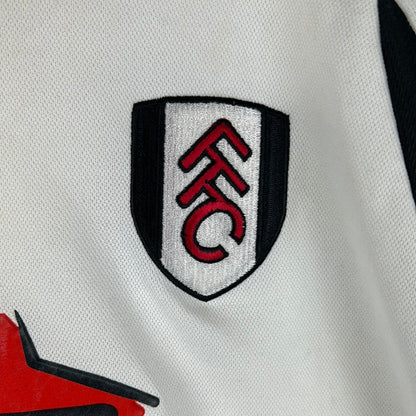 Fulham 2001/2002 Match Worn Home Shirt - Goma 24 - Signed