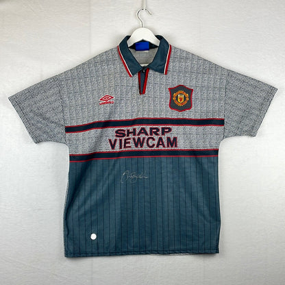 David Beckham Signed Manchester United 1995/1996 Away Shirt - 1996 COA