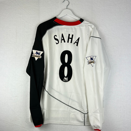Fulham 2004-2005 Player Issue Home Shirt - Saha 8