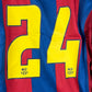 Barcelona 2004/2005 Player Issue Home Shirt - Iniesta 24 Long Sleeve