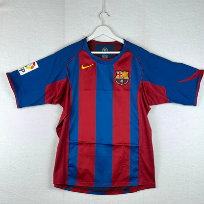 Barcelona 2004-2005 Home Shirt - Larsson 17 - Mint Condition