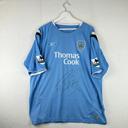 Manchester City 2004-2005 Player Issue Home Shirt - Sun 17 - Signed