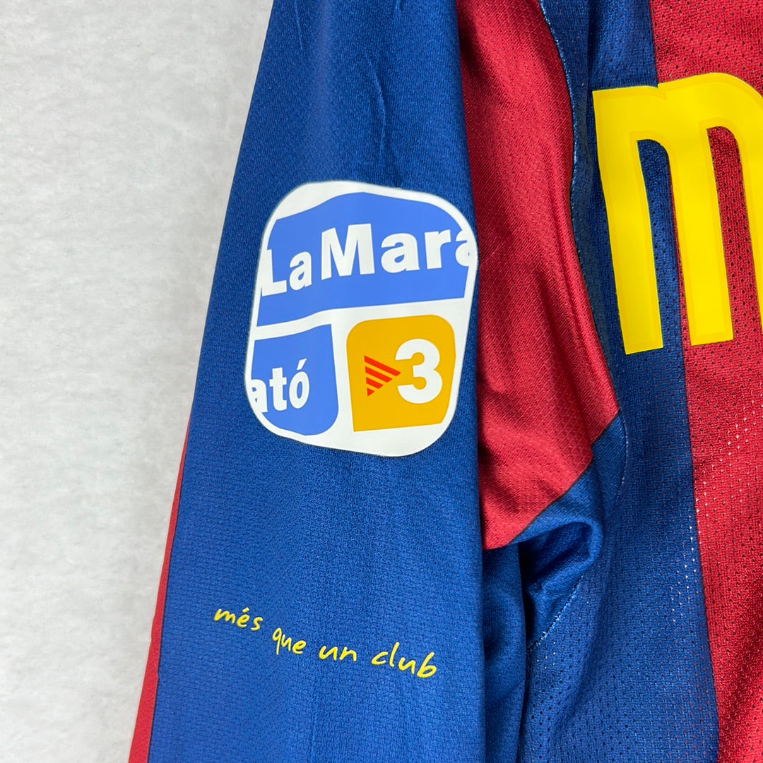 Barcelona 2010/2011 Player Issue Home Shirt - Mascherano 20 - Long Sleeve