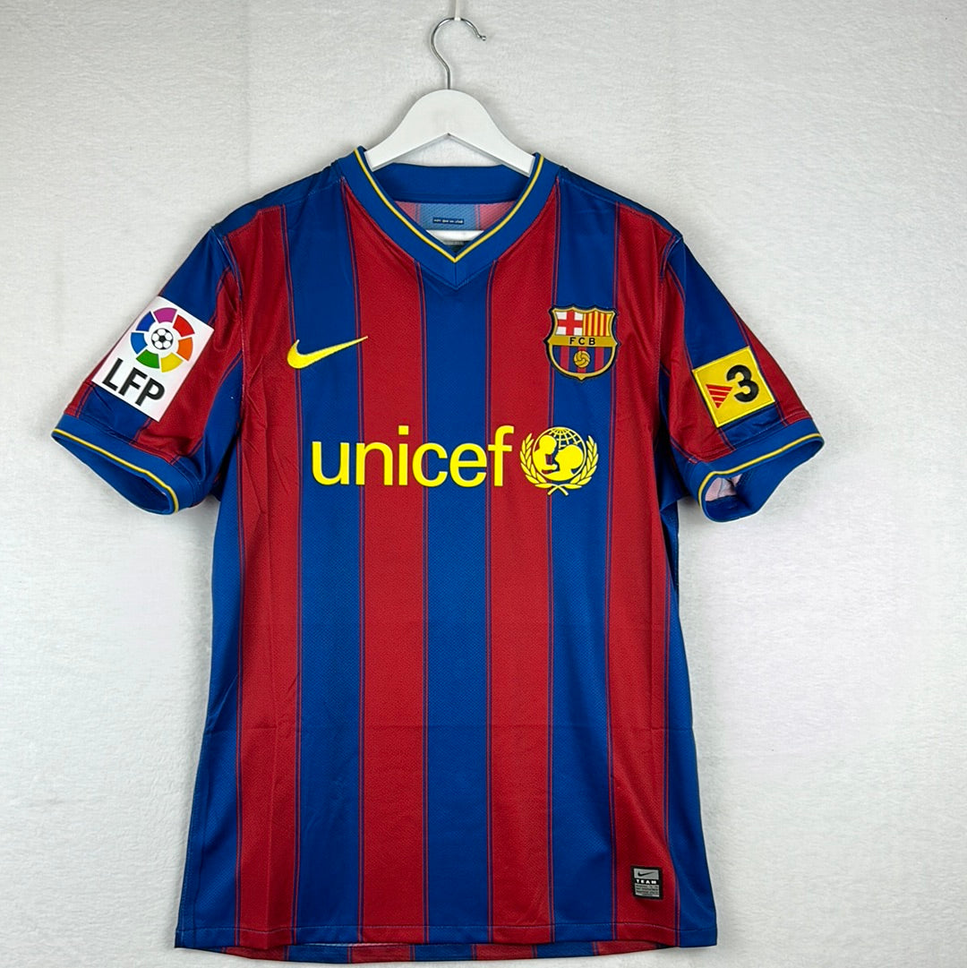 Barcelona 2009/2010 Player Issue Home Shirt - Pedro 17