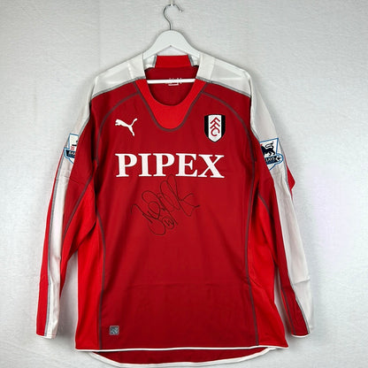 Fulham 2005/2006 Match Issued Away Shirt - Boa Morte 11 - Signed