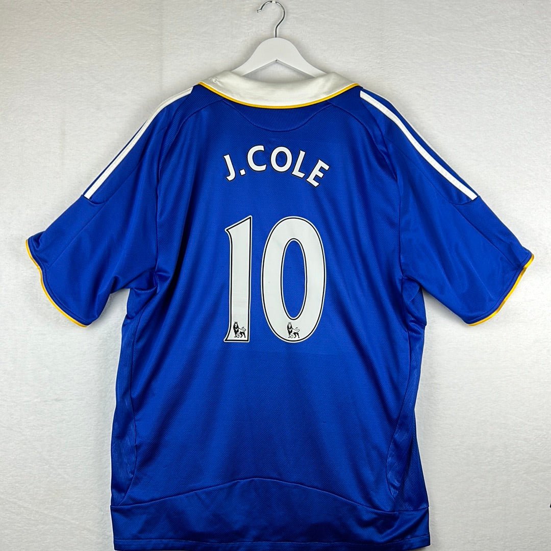 Chelsea 2008/2009 Home Shirt - J COLE 10 - 2XL - Adidas 656133