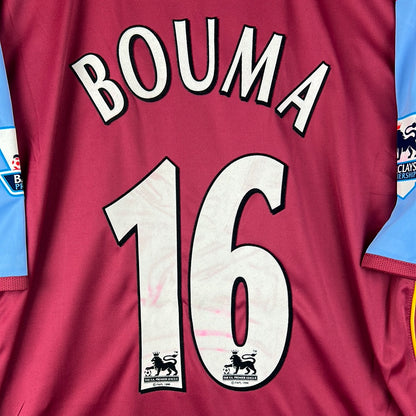 Aston Villa 2005/2006 Player Issue Home Shirt - Bouma 16 - Signed