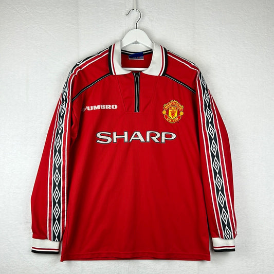 Manchester United 1998/1999 Home Shirt - Medium - Long Sleeve