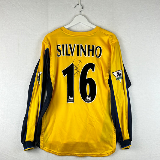 Arsenal 1999/2000 Match Worn Away Shirt - Silvinho 16