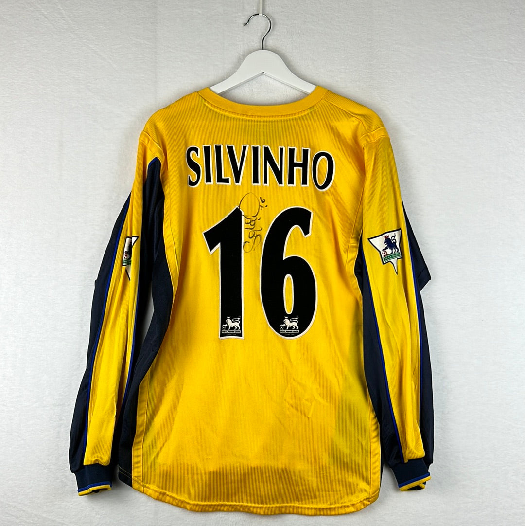 Arsenal 1999/2000 Match Worn Away Shirt - Silvinho 16