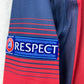 Barcelona 2013/2014 Player Issue Home Shirt - Pique 3 - Champions League