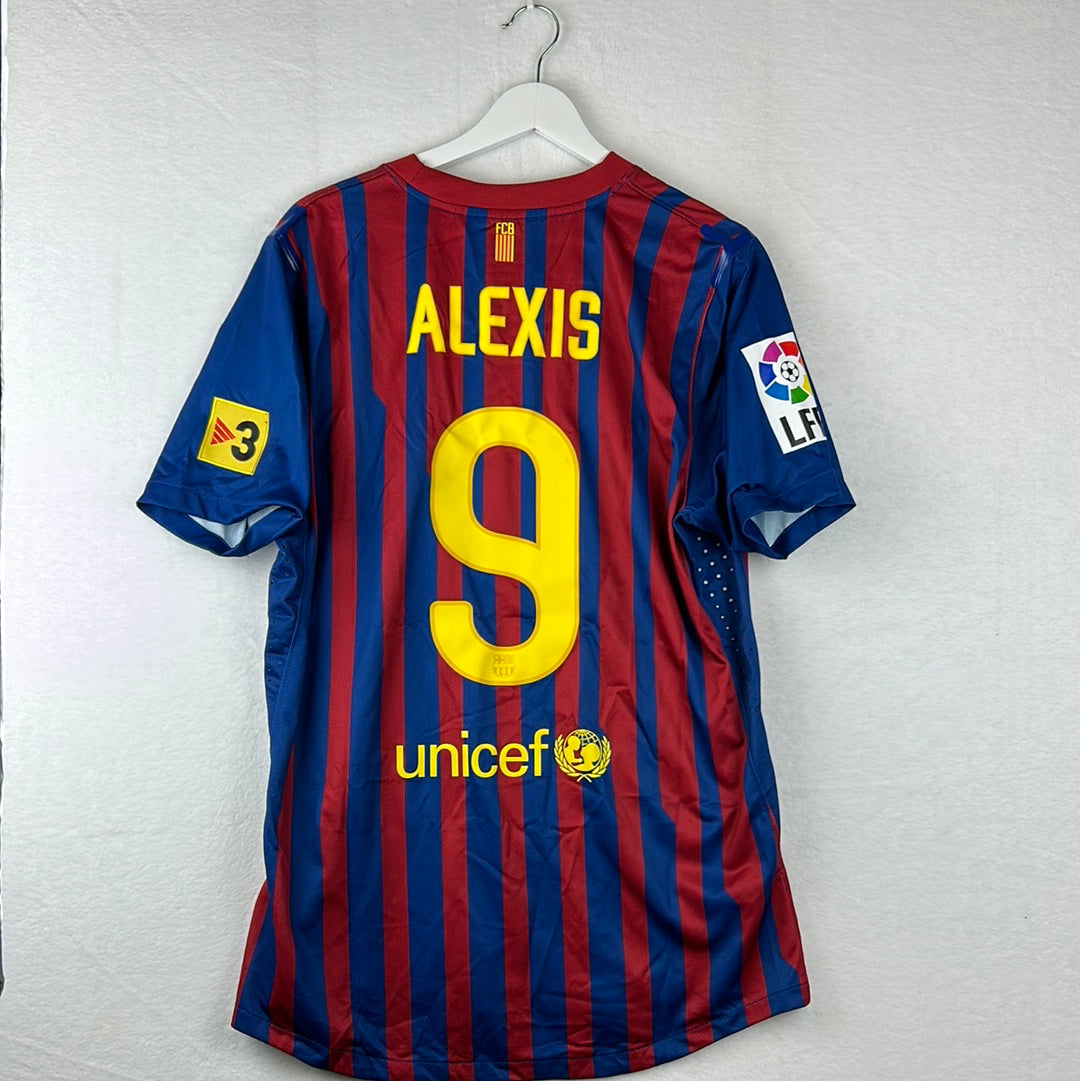 Barcelona 2011/2012 Player Issue Home Shirt - Alexis 9