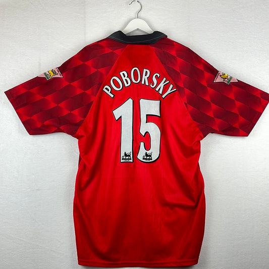 Manchester United 1997/1998 Player Issue Shirt - Poborsky 15
