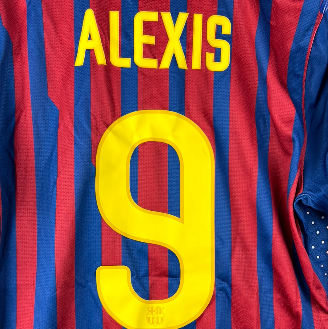 Barcelona 2011/2012 Player Issue Home Shirt - Alexis 9