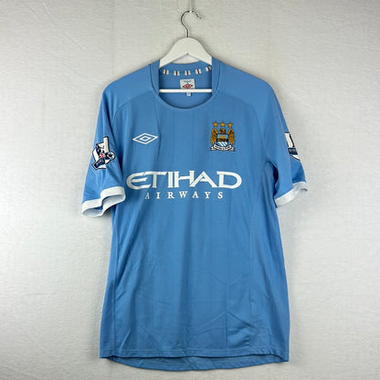 Manchester City 2010-2011 Match Worn Home Shirt - Tevez 32