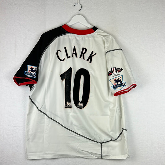 Fulham 2004/2005 Match Worn Home Shirt - Clarke 10