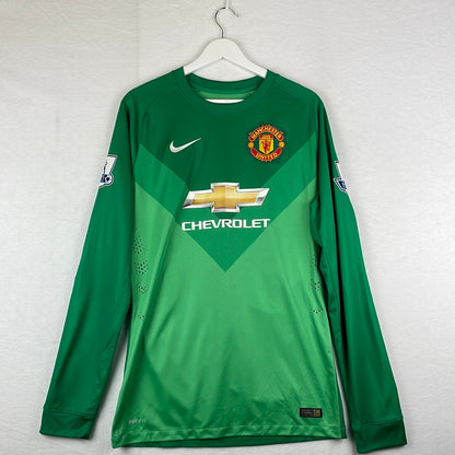 Manchester United 2014/2015 Home Goalkeeper Player Issue Shirt - Valdes 32