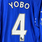 Everton 2007-2008 Player Issue Home Shirt - Yobo 4 - Long Sleeve