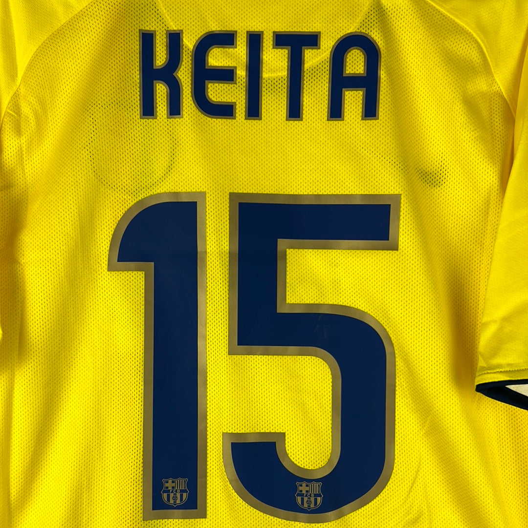 Barcelona 2008/2009 Player Issue Away Shirt - Keita 15