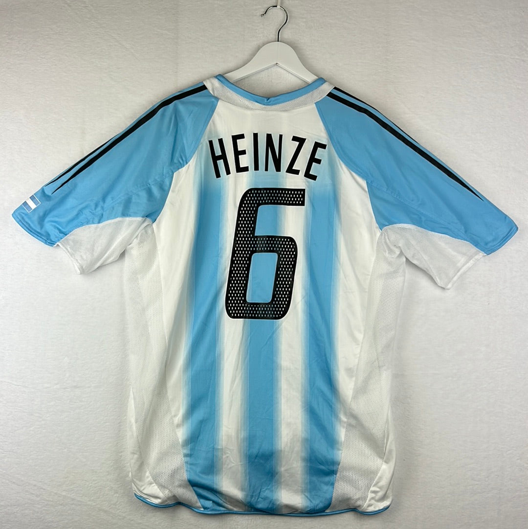 Argentina Match Issued 2004 Home Shirt - Henize 6