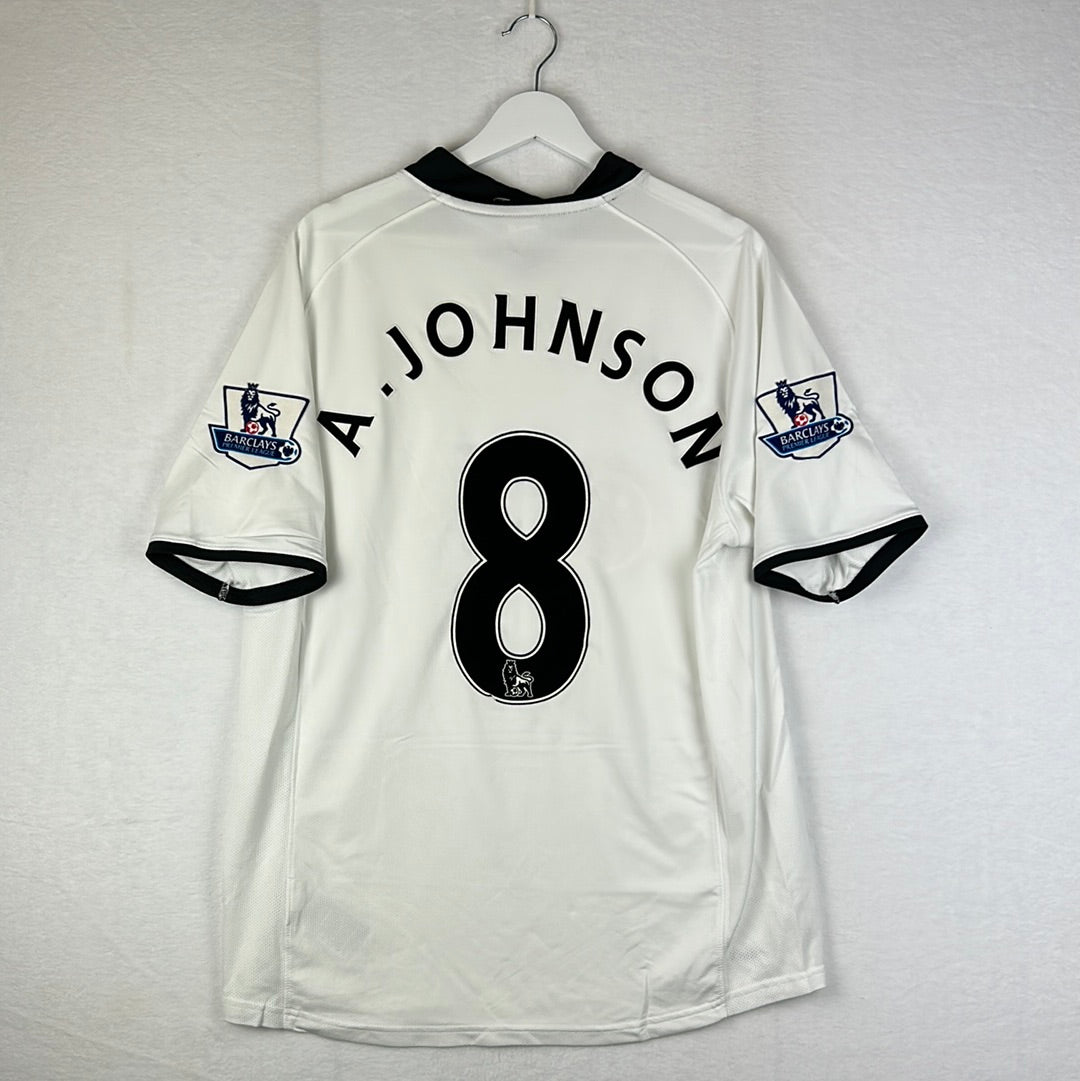 Fulham 2008/2009 Match Worn/ Issued Home Shirt - Johnson 8