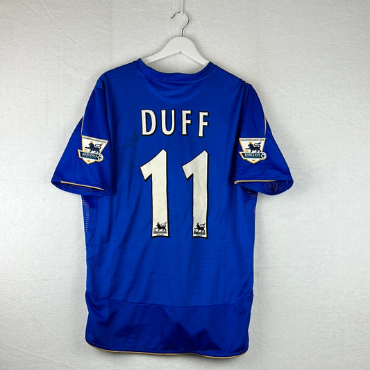 Chelsea 2005/2006 Match Worn Home Shirt - Duff 11 - COA