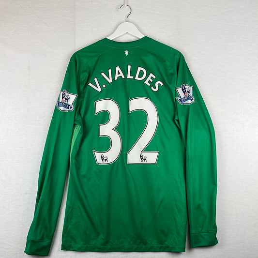 Manchester United 2014/2015 Home Goalkeeper Player Issue Shirt - Valdes 32