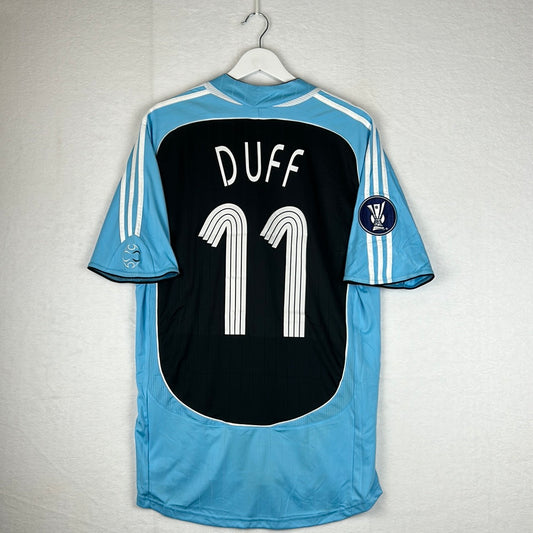 Newcastle United 2006/2007 Matchworn Shirt - Duff 11  - UEFA Cup