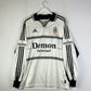 Fulham 1999-2000 Match Issued Home Shirt - Sahnoun 9 - Long Sleeve