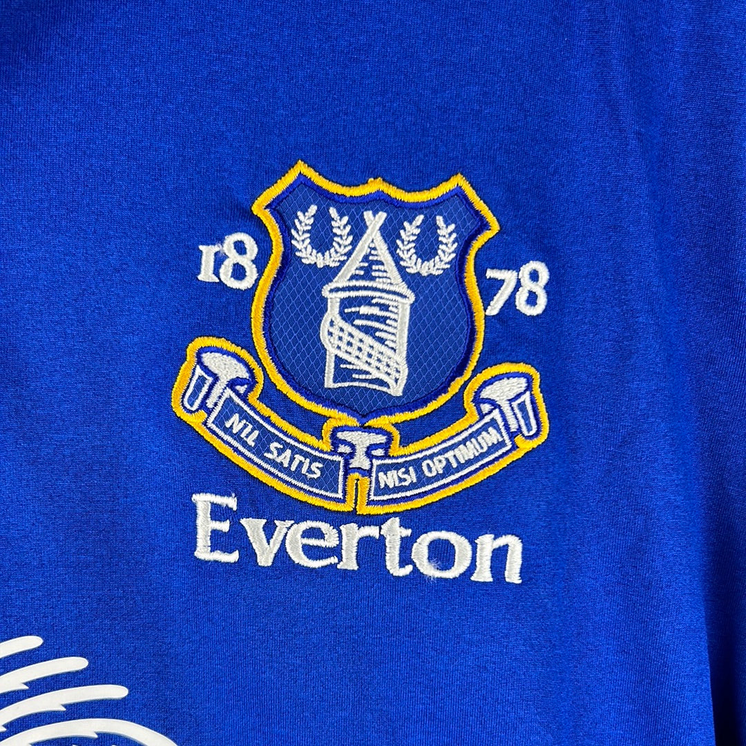 Everton 2011-2012 Player Issue Home Shirt - Osman 21 - Signed