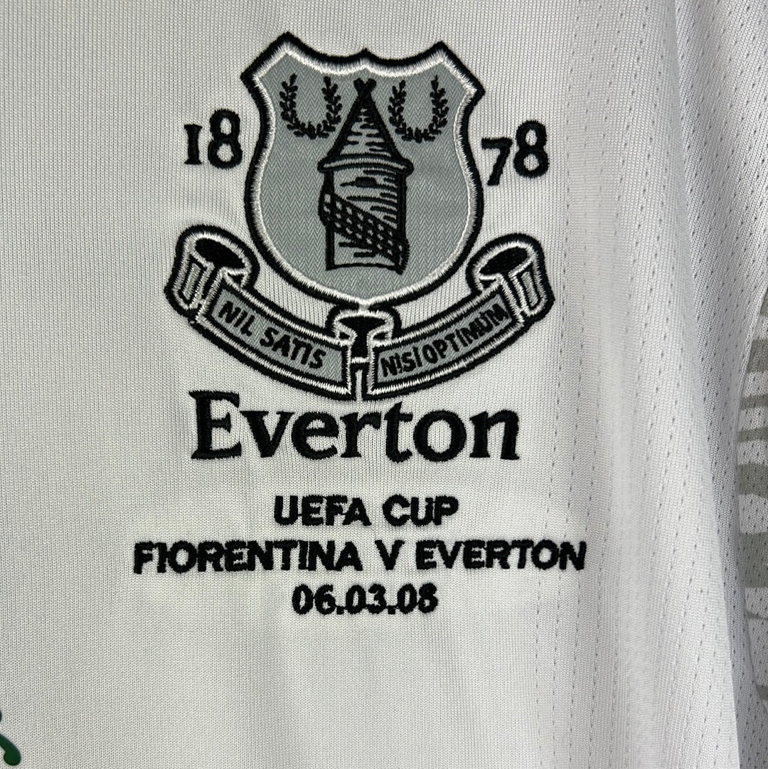 Everton 2007-2008 Player Issue Away Shirt - Lescott 5 - EL - Long Sleeve