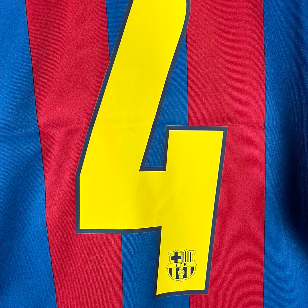 Barcelona 2005/2006 Player Issue Home Shirt - Marquez 4 - Carranza Trophy