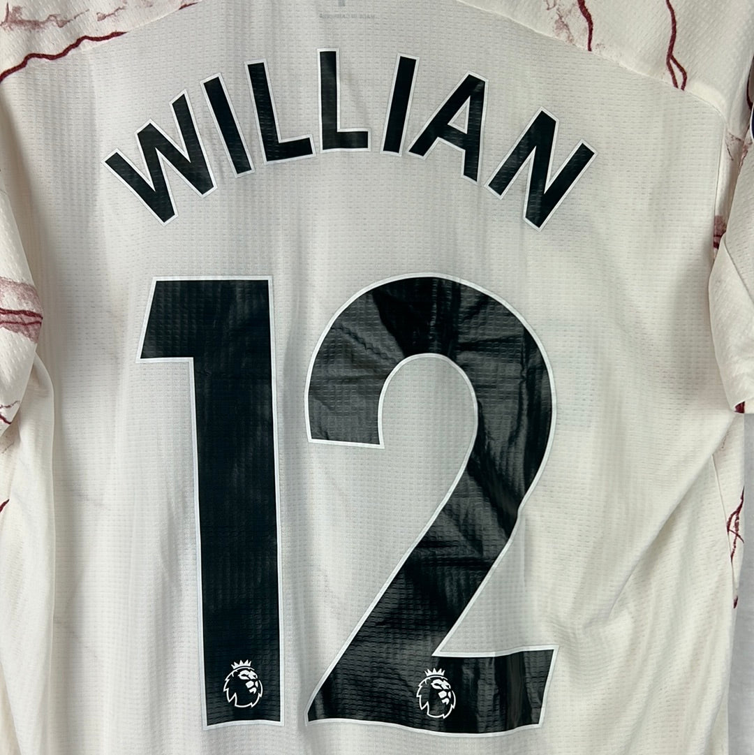 Arsenal 2020/2021 Match Issue Away Shirt - Willian 12 - V Wolves